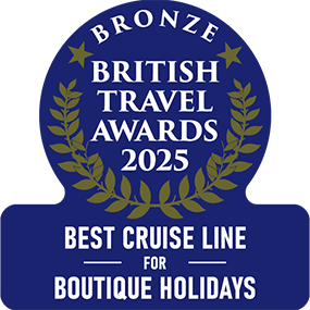 Bronze British Travel Awards 2025 Best Cruise Line for Ultra-Small/Boutique Holidays